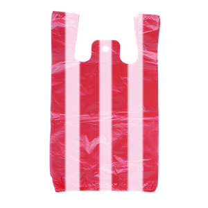 Mikrotenová taška 4 kg červeno-bílá