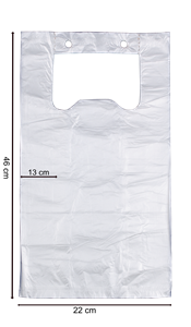 Mikrotenová taška 5 kg v bloku transparentní