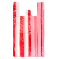 Mikrotenová taška 10 kg červeno bílá