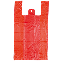 Mikrotenová taška 15 kg červená