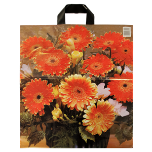 Igelitová taška 43x47 cm Gerbery 35 mic