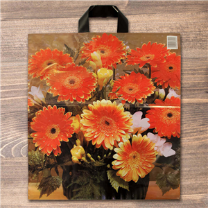 Igelitová taška 43x47 cm Gerbery 35 mic