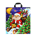 Igelitová taška 43x47 cm Ježíšek na sáňkách 35mic