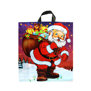 Igelitová taška 43x47 cm Ježíšek s dárky 35mic