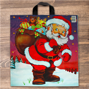 Igelitová taška 43x47 cm Ježíšek s dárky 35mic