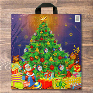 Igelitová taška 43x47 cm Vánoční stromek 35mic