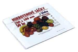 Sáčky do mrazáku mikrotenové 20x30 cm transp.