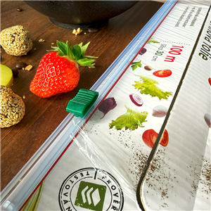 Potravinová fólie s řezačkou PVC 30 cm x 100 m Kombo 3+1 ideal pack®