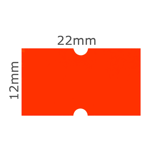 Etiketa Cola-Ply 22x12 mm červená