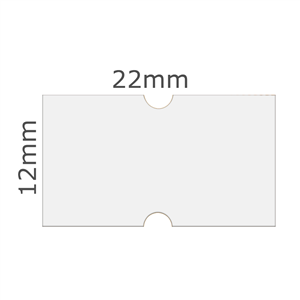 Etiketa Cola-Ply 22x12 mm bílá zamrazovací 