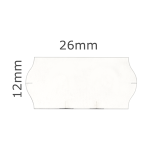 Etiketa Contact 26x12 mm bílá