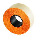 Etiketa Uni 26x12 mm oranžová 