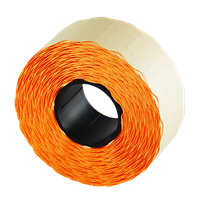 Etiketa Uni 26x12 mm oranžová 