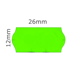 Etiketa Contact 26x12 mm zelená 
