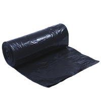 Pytel na odpad 60 l 60x80 cm, 35 mic, zatah. páska, černý