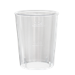Plastový kelímek PS krystal 0,04 l na alkohol transp.