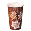 Papírový kelímek EKO 0,35 l CTG nápojový jednovrstvý vánoční cukroví O90mm