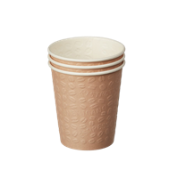 Papírový kelímek jednovrstvý 0,4 l CTG O90 mm nápojový béžový Coffee Touch