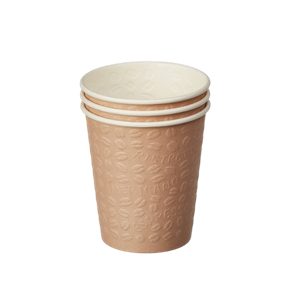 Papírový kelímek jednovrstvý 0,4 l CTG O90 mm nápojový béžový Coffee Touch