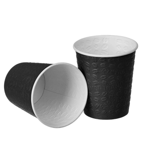 Papírový kelímek jednovrstvý 0,4 l CTG O90 mm nápojový černý Coffee Touch