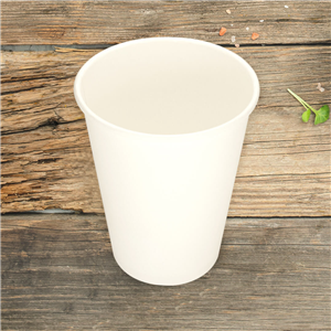 Papírový kelímek 0,3 l nápojový bílý O80mm bez plastu