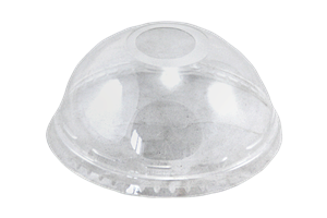Plastové víčko PET O95mm vypouklé s otvorem k 280-500 ml