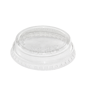 Plastové víčko EKO PLA na kelímek O76mm SLIM ploché