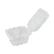 Plastová miska PP s integrovaným víčkem 375 ml hranatá