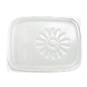 Plastové víčko hranaté PP na misku 500 ml 108x81 mm