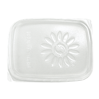 Plastové víčko hranaté PP na misku 500 ml 108x81 mm