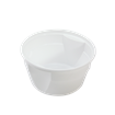 Plastová miska PP 500 ml kulatá bílá O127 mm
