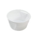 Plastová miska PP 500 ml kulatá bílá O127 mm