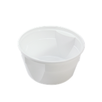 Plastová miska PP 500 ml kulatá bílá O127 mm