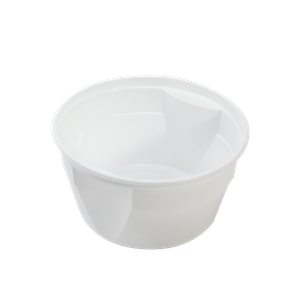 Plastová miska PP 500 ml kulatá bílá O127 mm