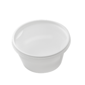Plastová miska PP 500 ml kulatá bílá O127 mm