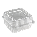 Plastová miska PET 1350 ml 150x160x86 mm s int. víčkem hranatá SL-25