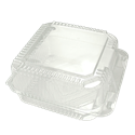 Plastová miska rPET 148x164x82 mm s int. víčkem hranatá