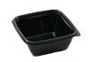 Plastová miska PET 375ml 110x110mm hranatá černá