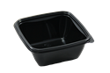 Plastová miska PET 375ml 110x110mm hranatá černá