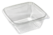 Plastová miska PET 375ml 110x110mm hranatá transp.