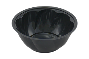Plastová miska OPS 1000 ml salátová kulatá černá