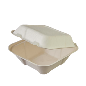 Hamburger box 178x178x75 mm cukrová třtina 