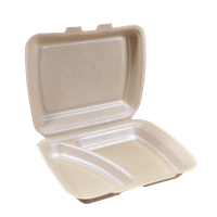 Menu box 2-dílný EPP (dvou zámkový) hnědý 