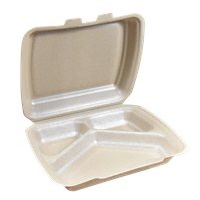 Menu box 3-dílný EPP (dvou zámkový) hnědý 