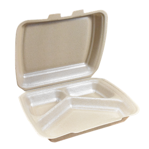 Menu box 3-dílný EPP (dvou zámkový) hnědý 