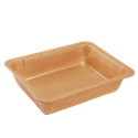 Plastová zatavovací miska XPP 1D hnědá 227x178x50 mm