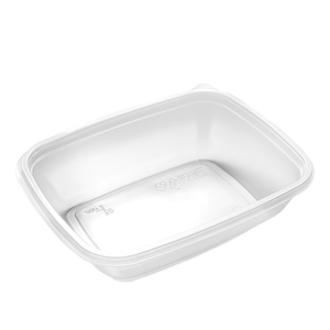 Plastová miska na jídlo PP 750ml 1-dílná transparentní