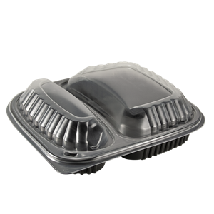 Plastové víčko PP k 2-dílné misce na jídlo 1000 ml transparentní