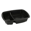 Plastová miska na jídlo PP 950ml 2-dílná černá
