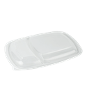 Plastové víčko PP k 2-dílné misce na jídlo 950 ml transparentní